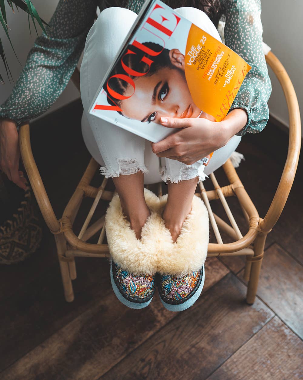 Sheepers - Wholesale Slippers - Women's - Mosaic cream Sheepers slippers5