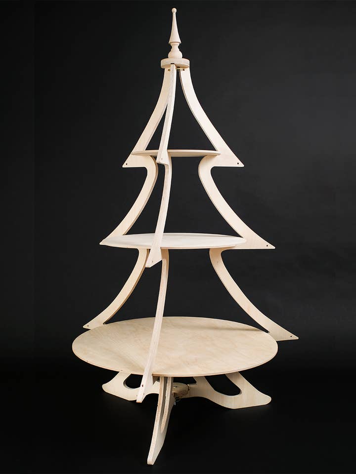 Tall Wood Traditional Tree for wholesale by A Treasured Tree