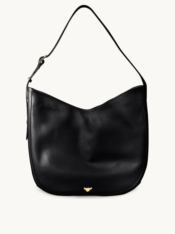 The Emma Black Leather Bag for wholesale by Apatchy London