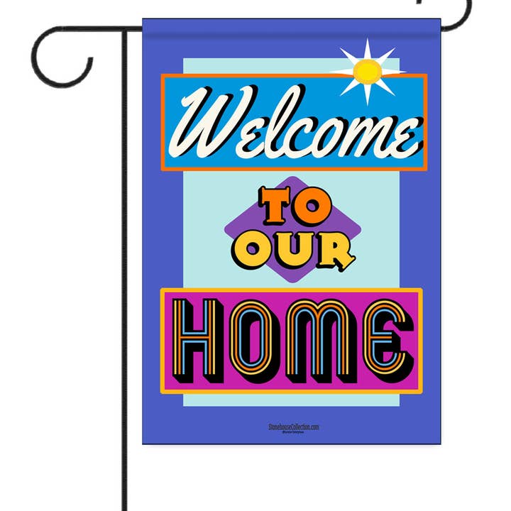Welcome to our Home Garden Flag - 12.5" x 18" - Double Sided for wholesale by Stonehouse Collection