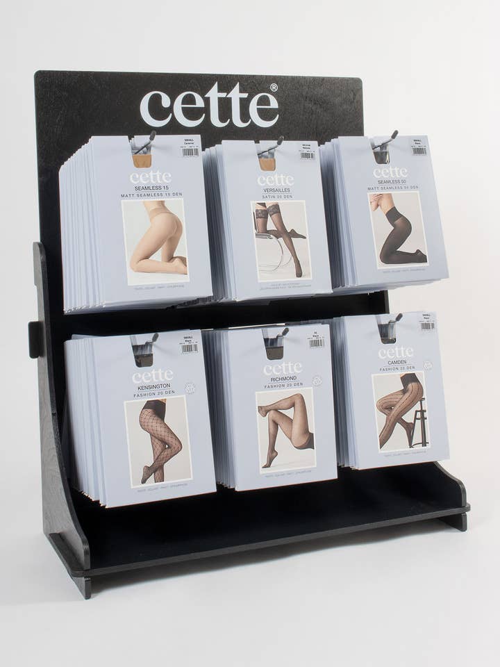 Wood Counter Display, Hosiery, Socks Underwear Made in Italy for wholesale by Cette