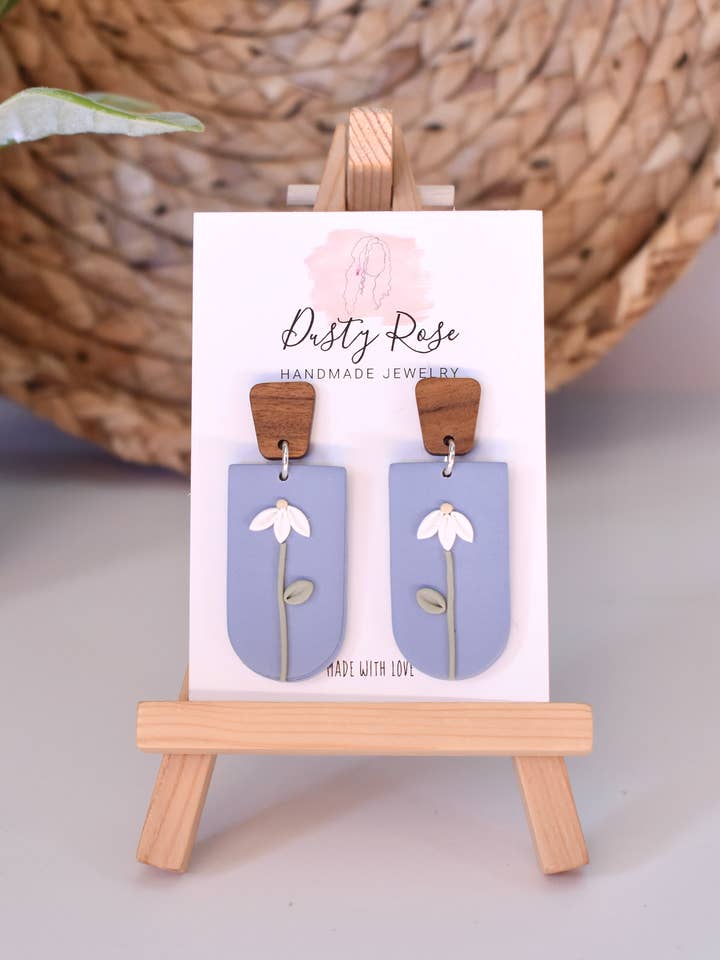 Single Daisy Dangles for wholesale by Dusty Rose Creations