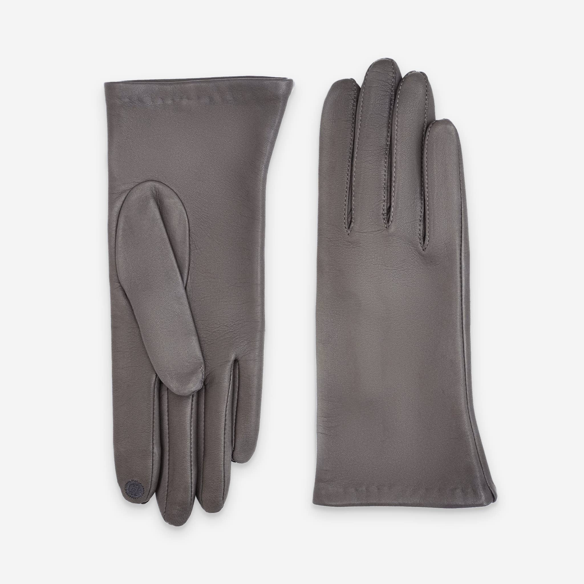 Glove Story - Wholesale Gloves - Women's - lambskin-leather-gloves-silk-lining-touchscreen-21001ST3
