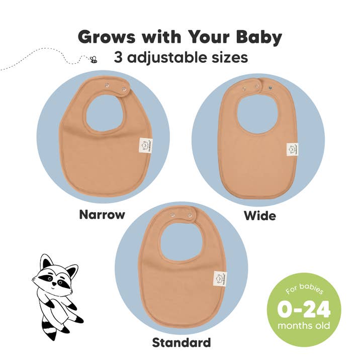 Mauve Lot de 8 bavoirs Urban Drool pour bébés garçons et filles qui font leurs dents en vente sur Faire