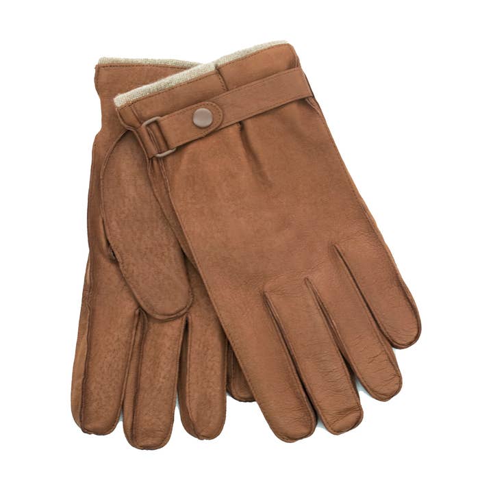 Men's leather gloves with cashmere lining for wholesale by Portolano