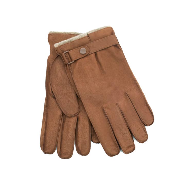 Men's leather gloves with cashmere lining for wholesale by Portolano