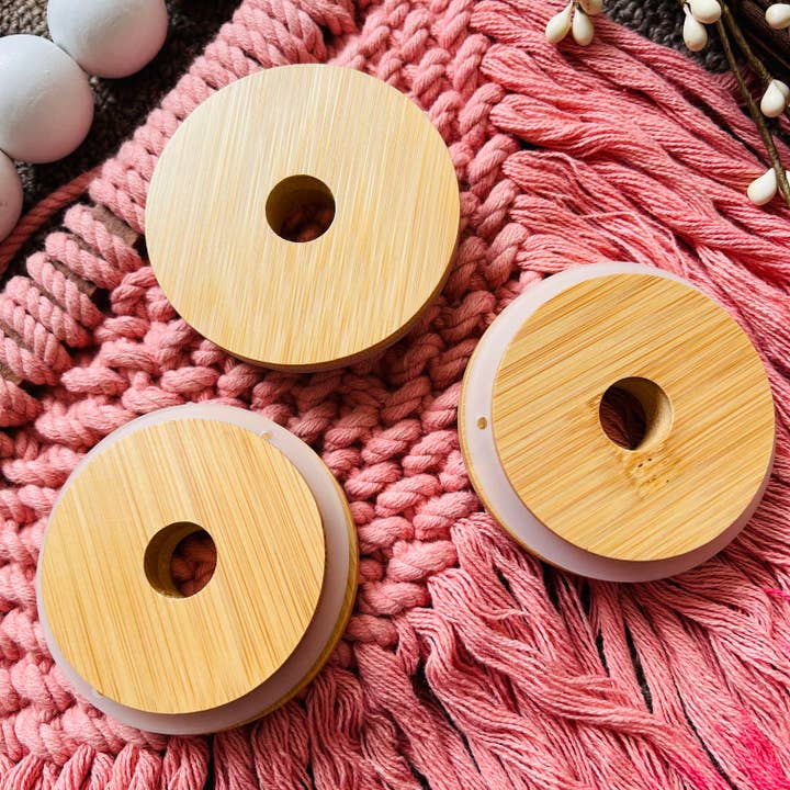 KuriArt Designs - Wholesale Drink Lids - Bamboo Lids for Beer Can Glass1