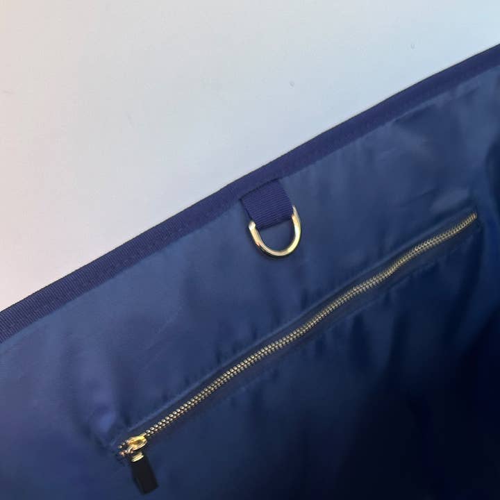 Lilibridge - Wholesale Tote Bag - Women's - The Tennis Bag, Island Garden Navy
