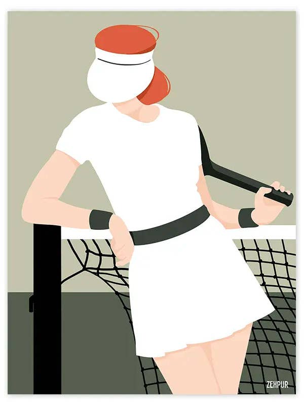 Affiche joueuse de tennis | Poster de sport pour la vente par Zehpur
