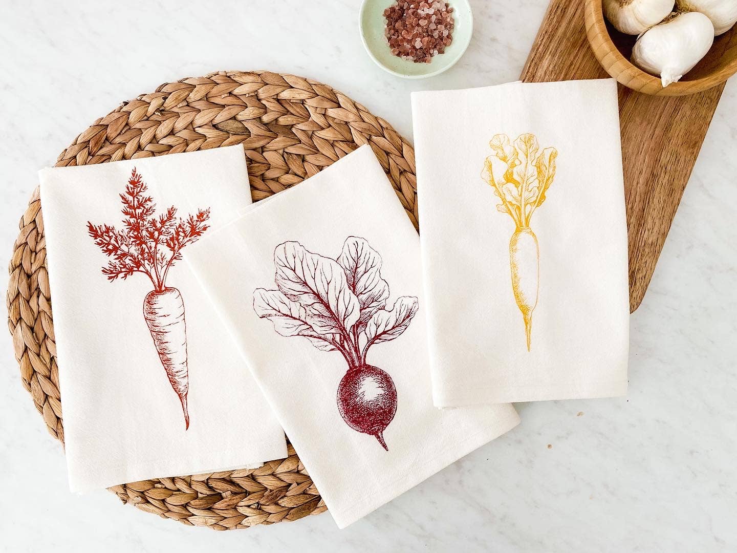 Your Green Kitchen - Venta al por mayor Servilletas de tela - Juego de servilletas de tela/servilletas vegetarianas de 6/18 «x 18"1