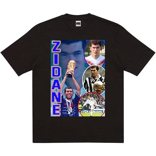 Camiseta de Algodón Orgánico Zidane Classic Fit para venta al por mayor de Retro Football Gang