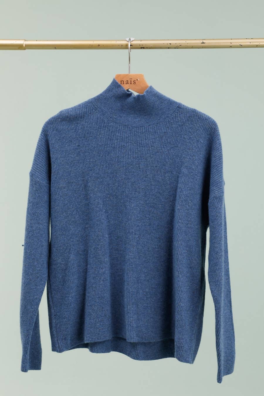 NAÏS PARIS - Wholesale Knit Sweater - Women's - High-neck long-sleeve sweater 100% extra fine merino wool9