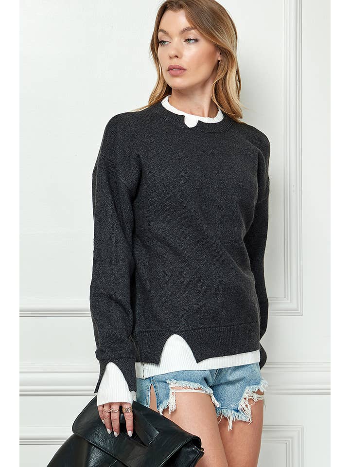 Cezele - Vendita all'ingrosso Maglione tricot - Donna - Maglione in maglia a maniche lunghe - 100% acrilico25