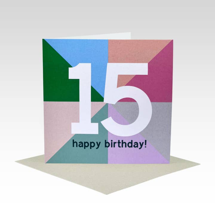 15 Tillykke med fødselsdagen kort for engroshandel hos Rhicreative