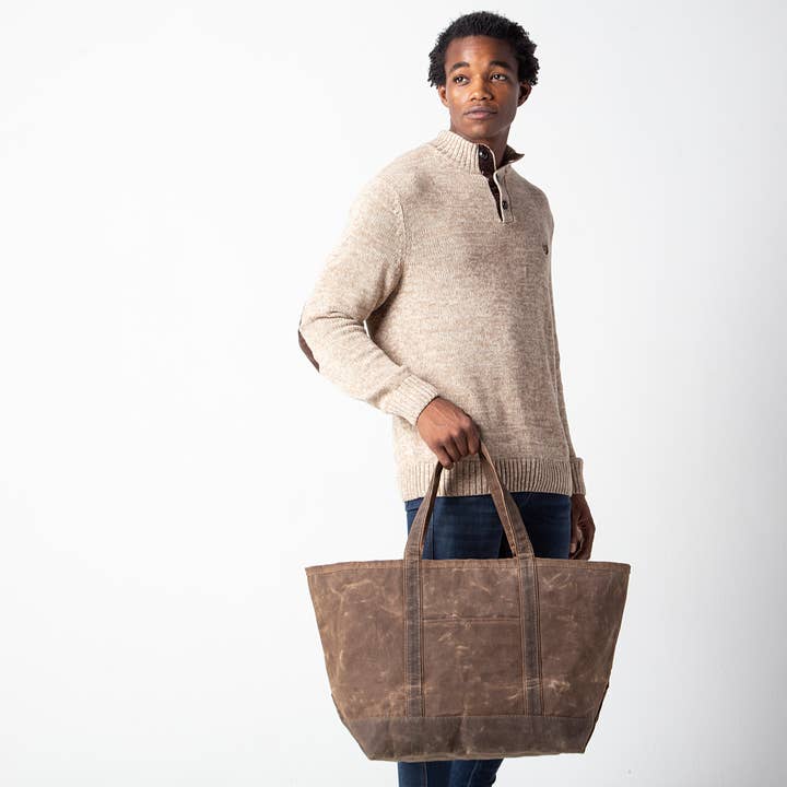 CB STATION - Vente Tote bag – femme - Grand sac fourre-tout classique ciré27