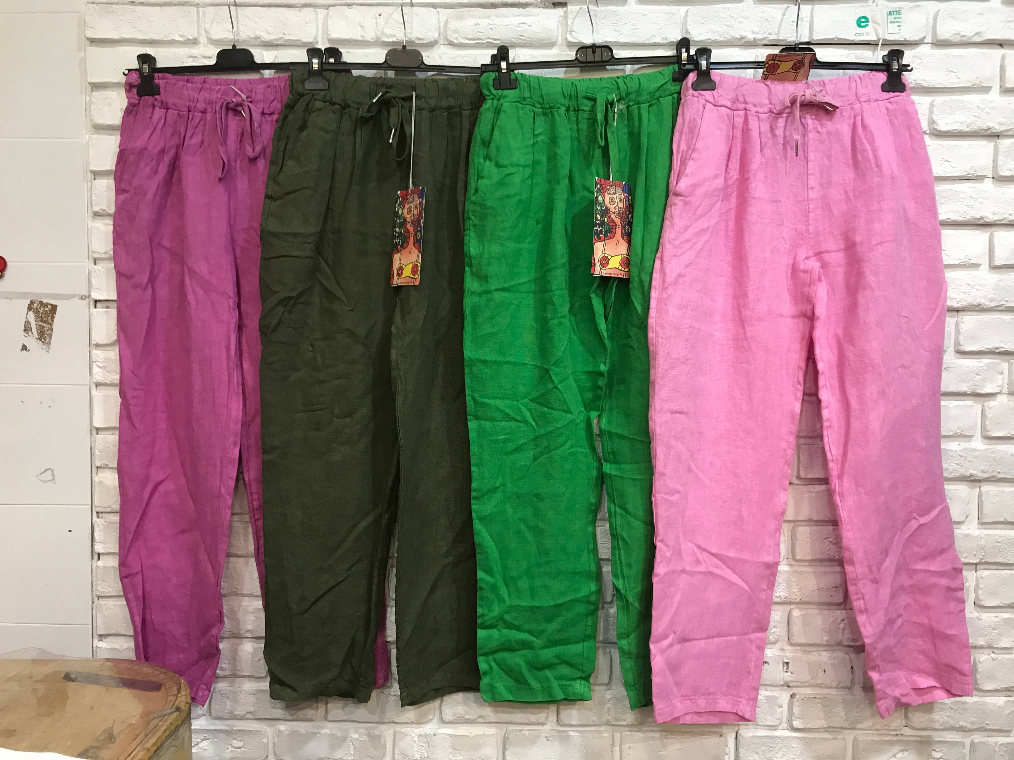 la maison des fibres naturelles – Engroshandel Bukser - Dame – bukser 668121 100% Hør fremstillet i Italien43