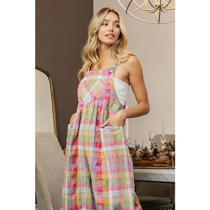 STAINED GLASS DIP DYE EFFECT BLEACHED VINTAGE OVERALLS for wholesale on Faire13