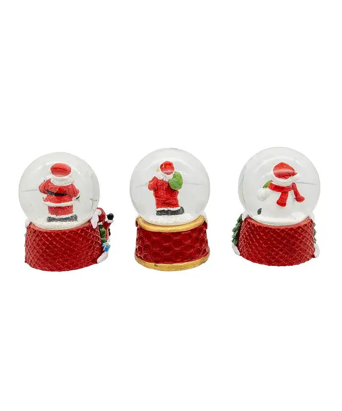 Kurt S. Adler, Inc. - Wholesale Ornament - 45mm Santa/Snowman Water Globes 3 Assorted#2