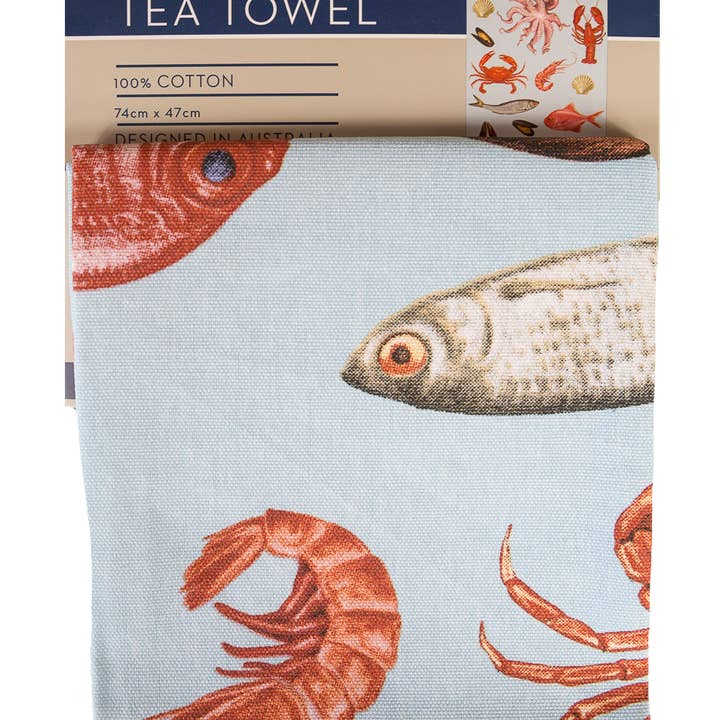 Allgifts Australia - Wholesale Tea towel - Tea Towel - Fisherman's Basket2