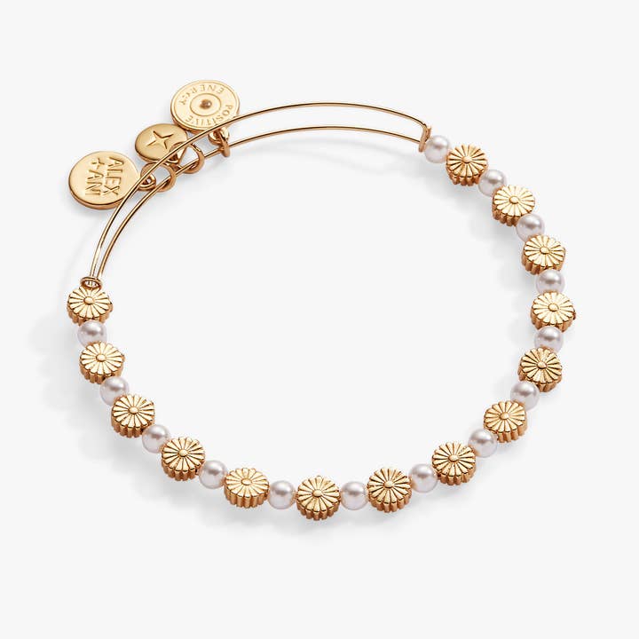 Beaded Flower Bangle for wholesale by Alex and Ani