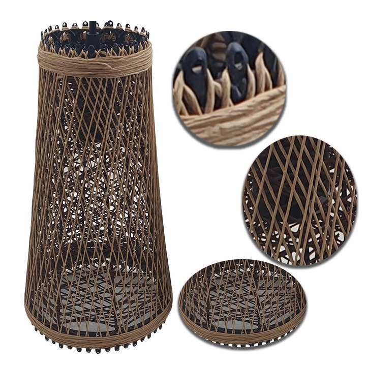 Ledsone - Wholesale Chandelier/Hanging Light - Modern Wicker Rattan Basket Style Ceiling Pendant Light4