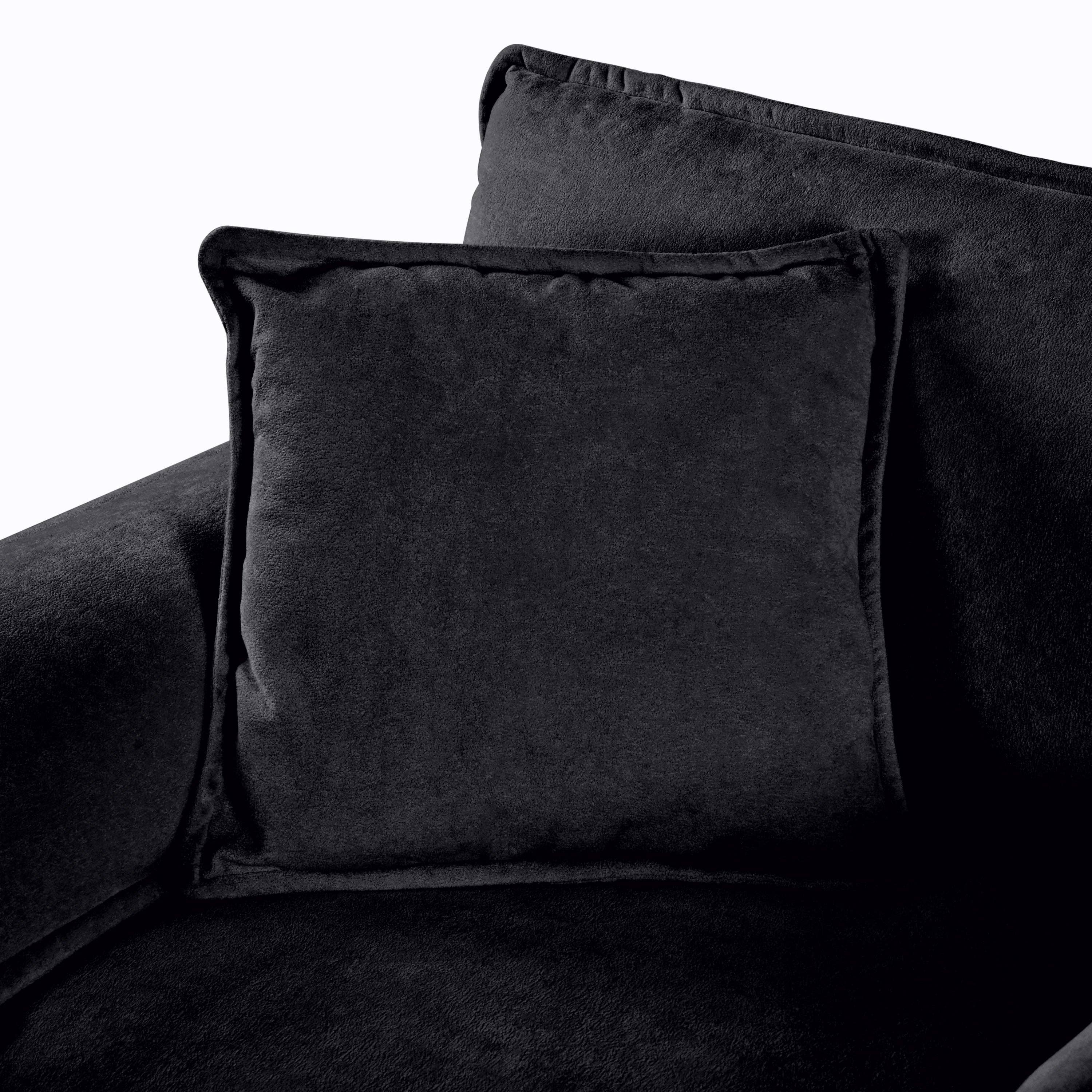 39F Inc. - Vente Canapés - Canapé-lit sectionnel nuage à siège profond surdimensionné, noir15