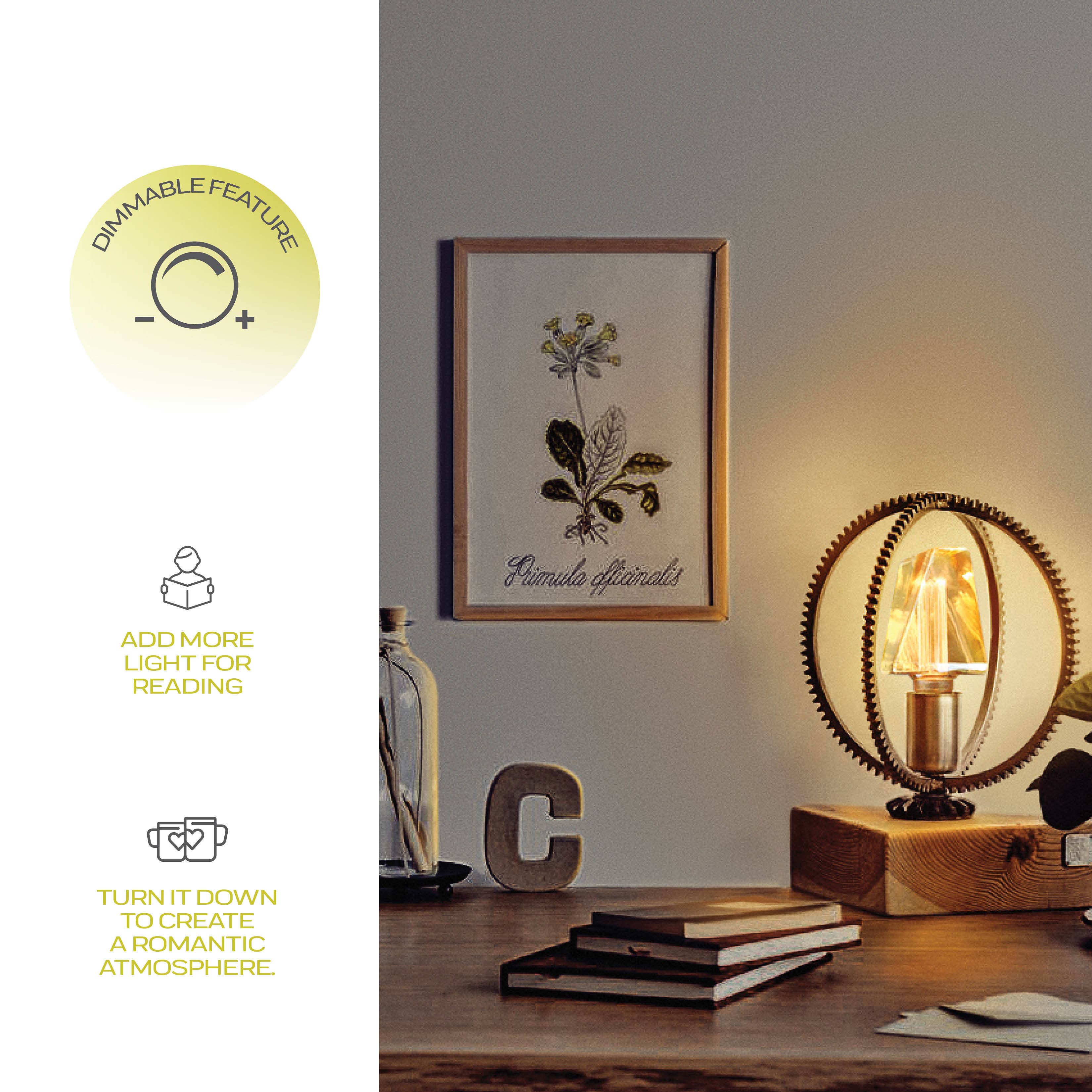 Next Glow – wholesale Light bulb/puck – Decorative Ice Style Amber Light Bulb, classic Inner Pillar10