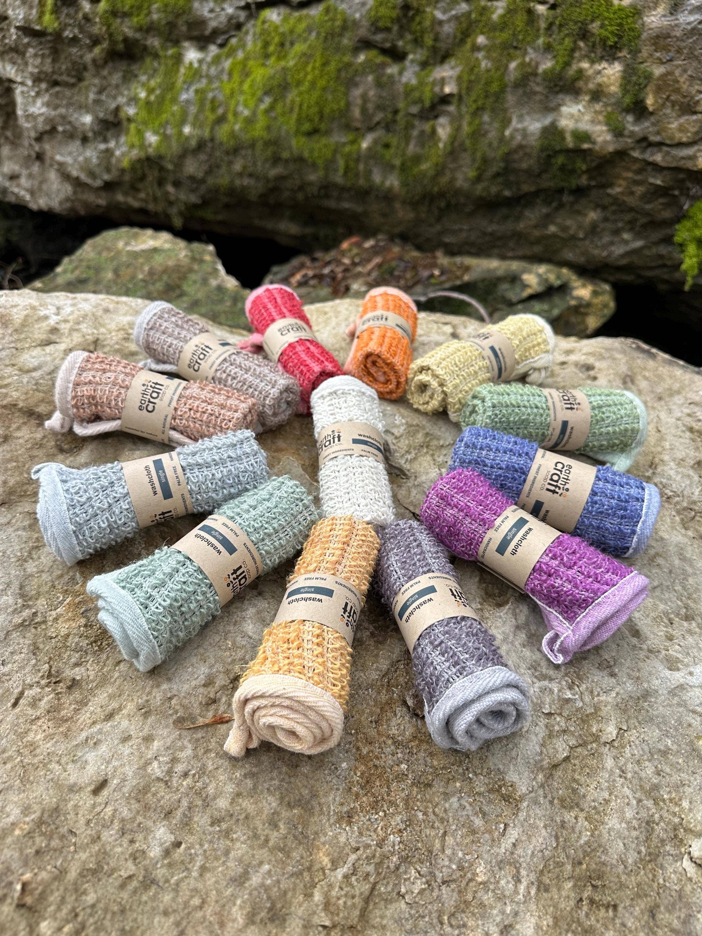 Earthcraft Soap Co - Venta al por mayor Toallitas de lavado - Toallitas Exfoliantes de Cáñamo5