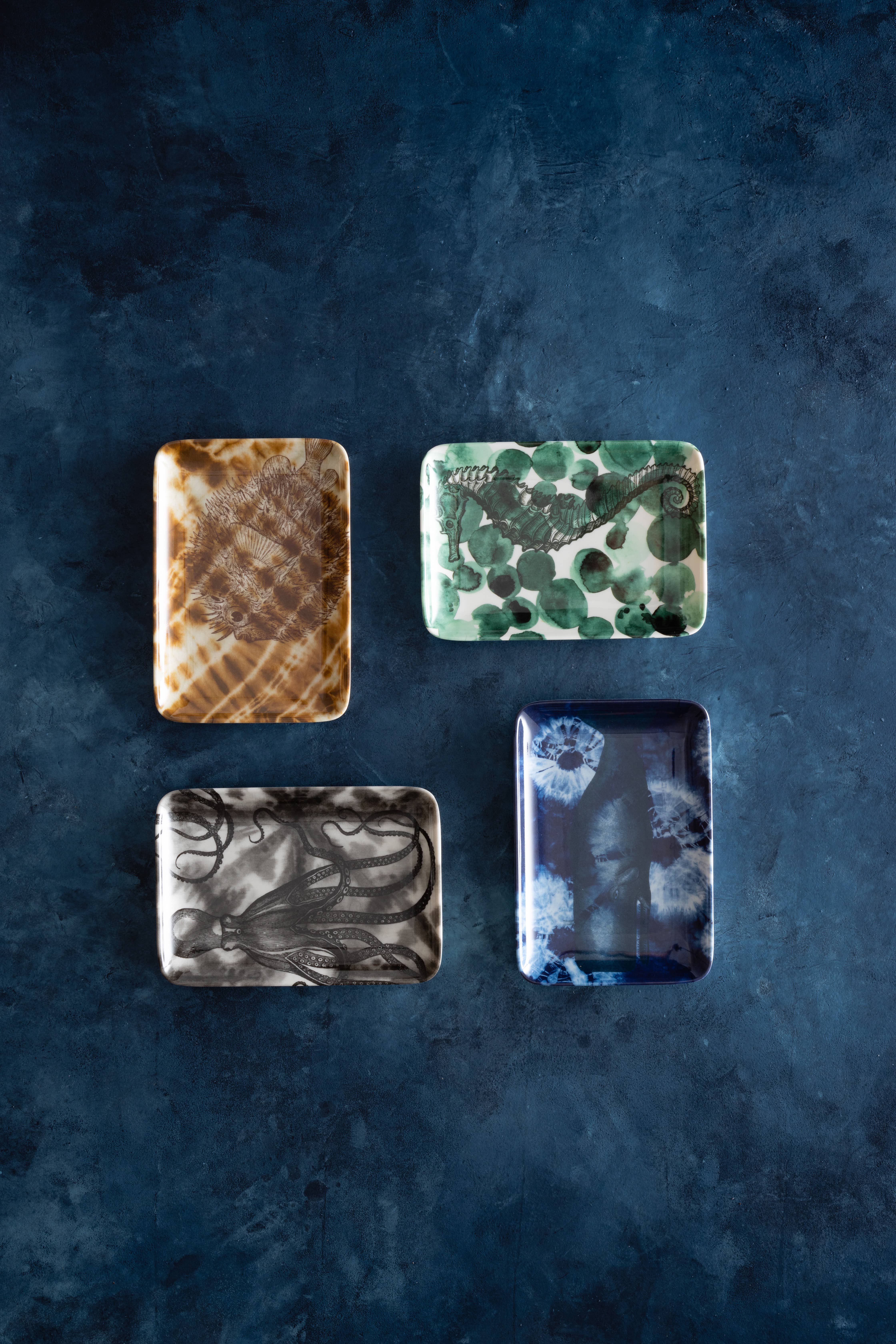 THOMASPAUL - Venta al por mayor Bandejas decorativas - PLATA/BANDEJA DE JABÓN DE PULPO SHIBORI1