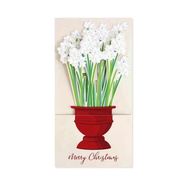UWP Luxe - Wholesale Christmas Card - Christmas Paperwhites Boxed Card Set 6-Count2