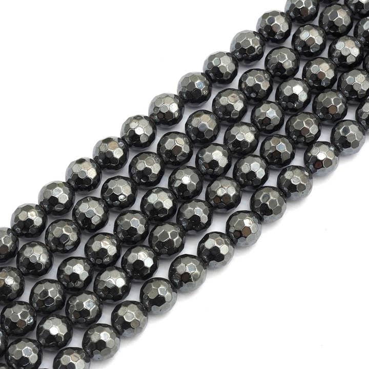 Perline di ematite naturale di alta qualità, colore originale, perline rotonde, grigio scuro, 2 mm/3 mm/4 mm/6 mm/8 mm/10 mm/12 mm, SKU #S120 per la vendita all'ingrosso da parte di BestBeads&Beyond