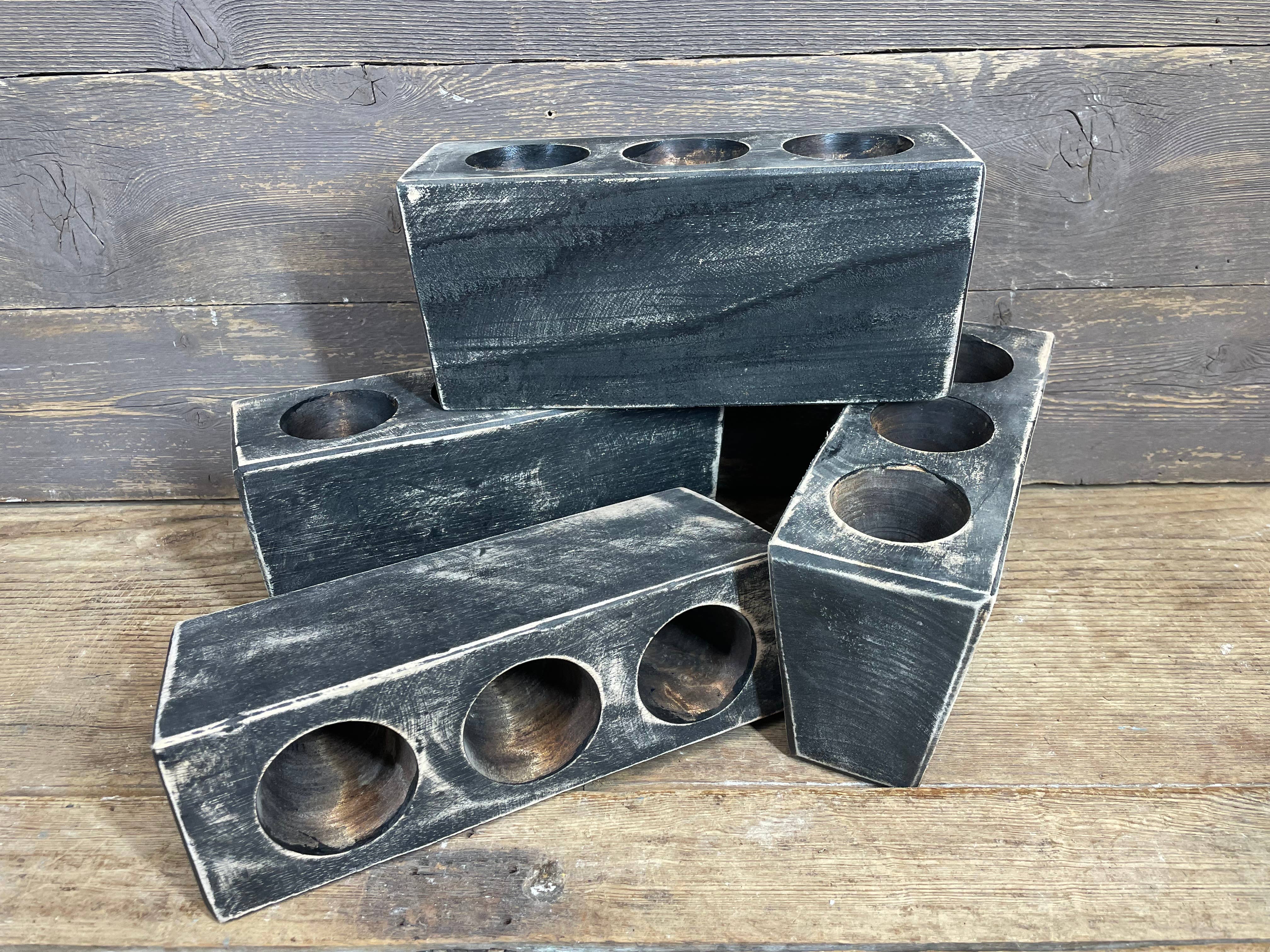 My Amigos Imports - Wholesale Candle holder - CLEARANCE-Three Hole Sugar Mold-WH-Mold Only-3 Hole-Black-$70