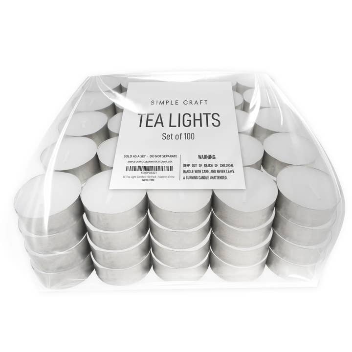 Zulay Kitchen - Wholesale Tea Light Candles - 100-Pack Unscented Tea Light Candles – Long-Lasting1
