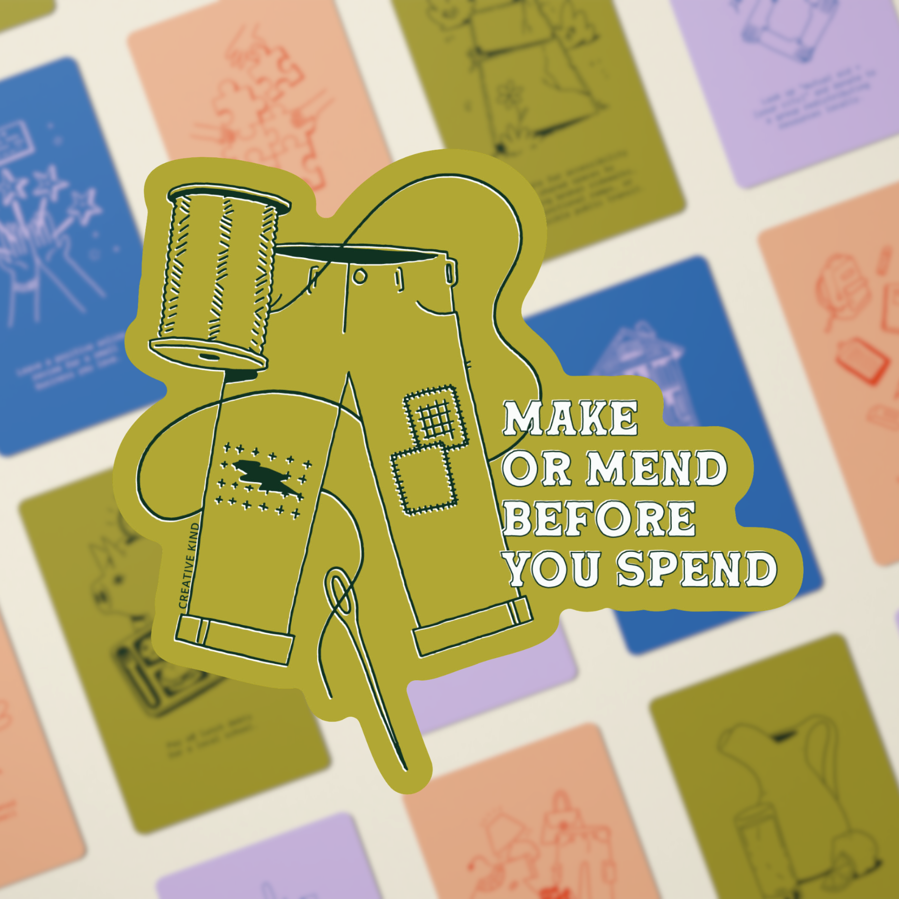 Creative Kind – wholesale Klistermärke – Hållbarhetsklistermärke – Tillverka eller Laga Vinylklistermärke1