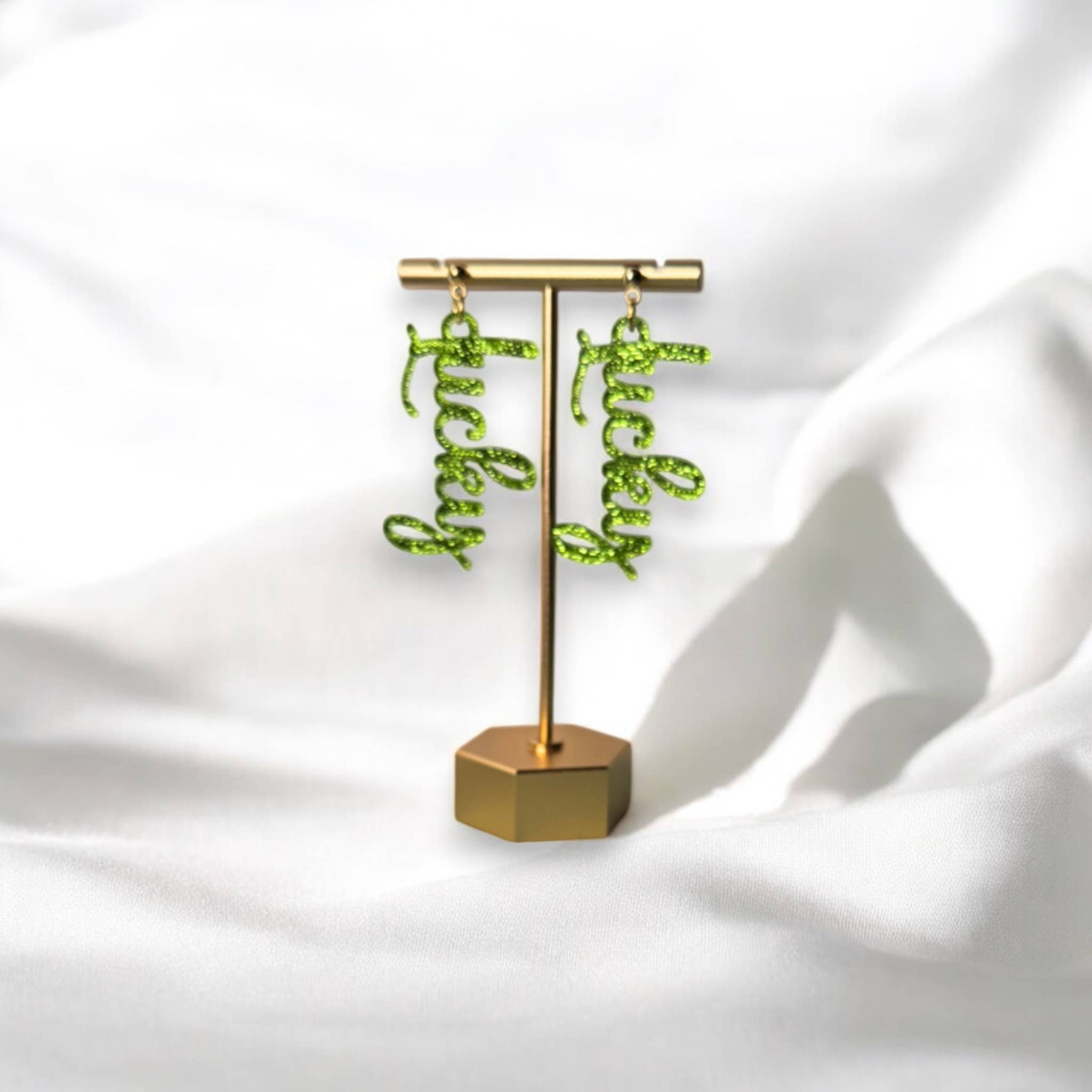 Fish Towne Designs, LLC - Wholesale Dangle Earrings - St. Patrick's Day "Lucky" Acrylic Earrings4