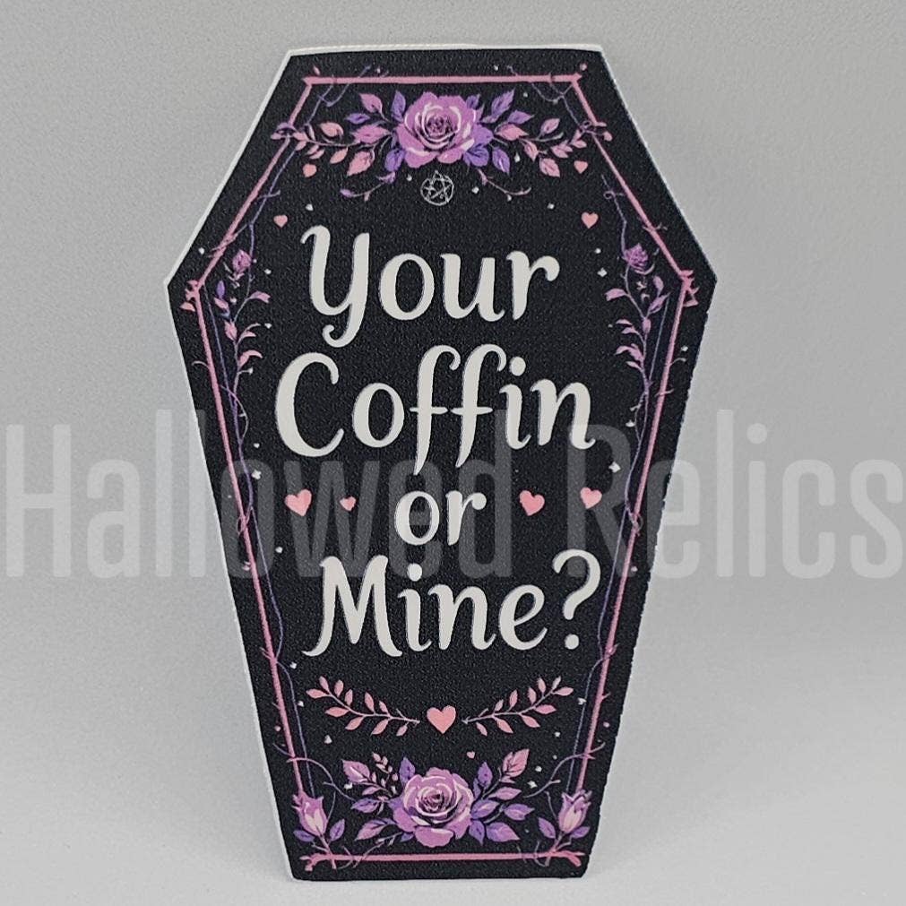 Hallowed Relics - Wholesale Sticker - Gothic Valentine Coffin Sticker Set with Dark Romance Art1