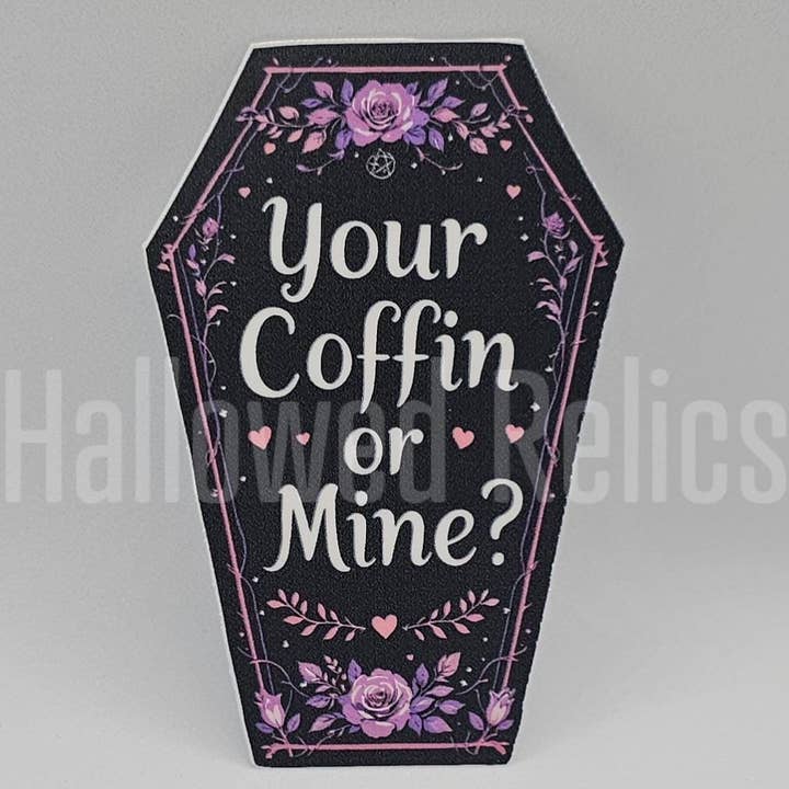 Hallowed Relics - Wholesale Sticker - Gothic Valentine Coffin Sticker Set with Dark Romance Art1