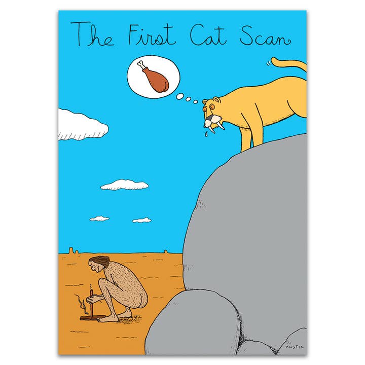 SNAFU Designs - Greeting Cards - Wholesale Everyday Greeting Card - First Cat Scan