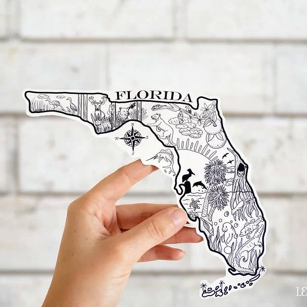 Cappy Trails - Wholesale Sticker - Florida State Animals Sticker