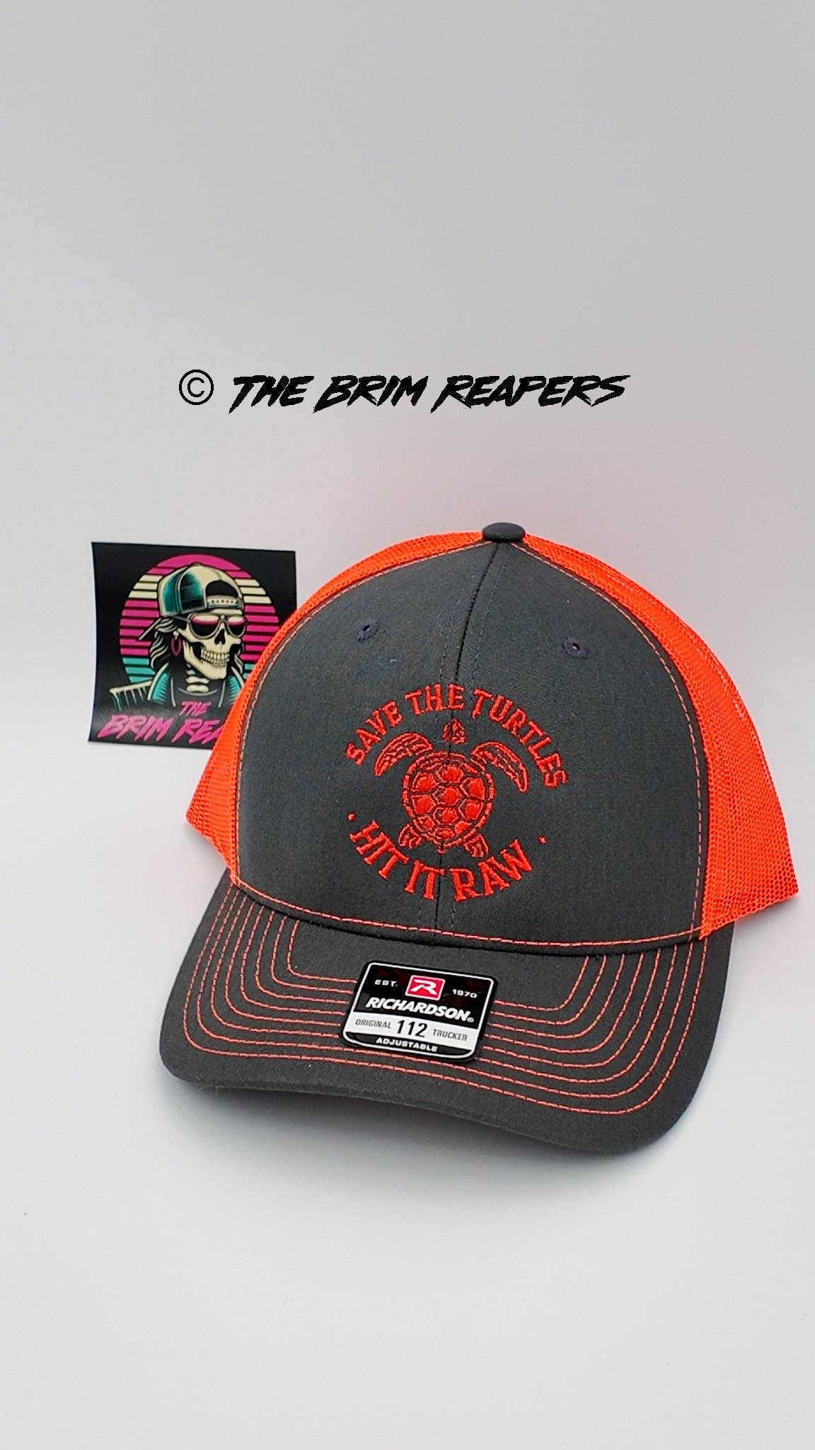 The Brim Reapers - Wholesale Trucker Hat - Unisex - Save The Turtles Hit It Raw Patch Hat10