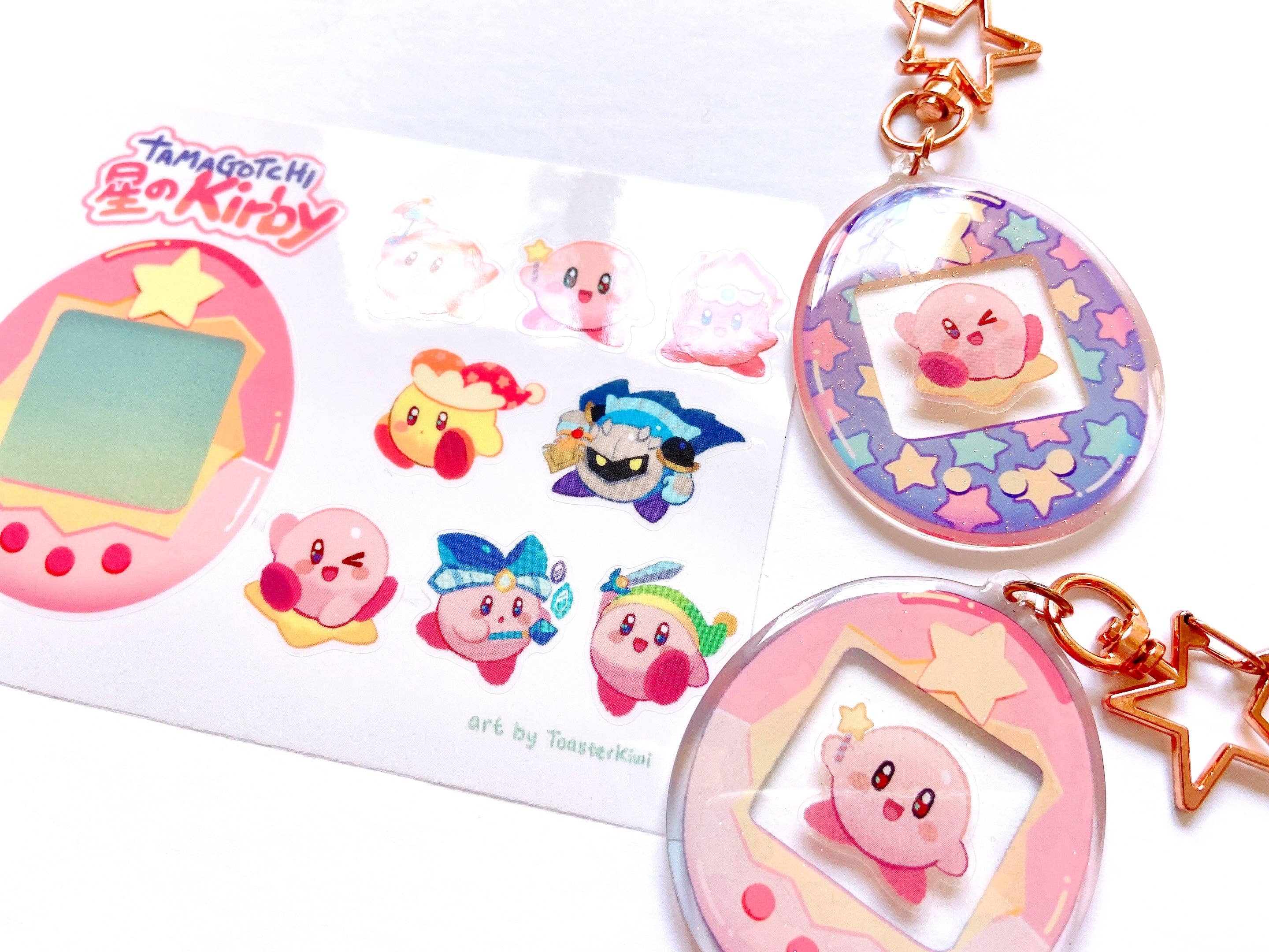 ToasterKiwi - Wholesale Keychain - Kids - Custom Tamagotchi Set [Kirby]3