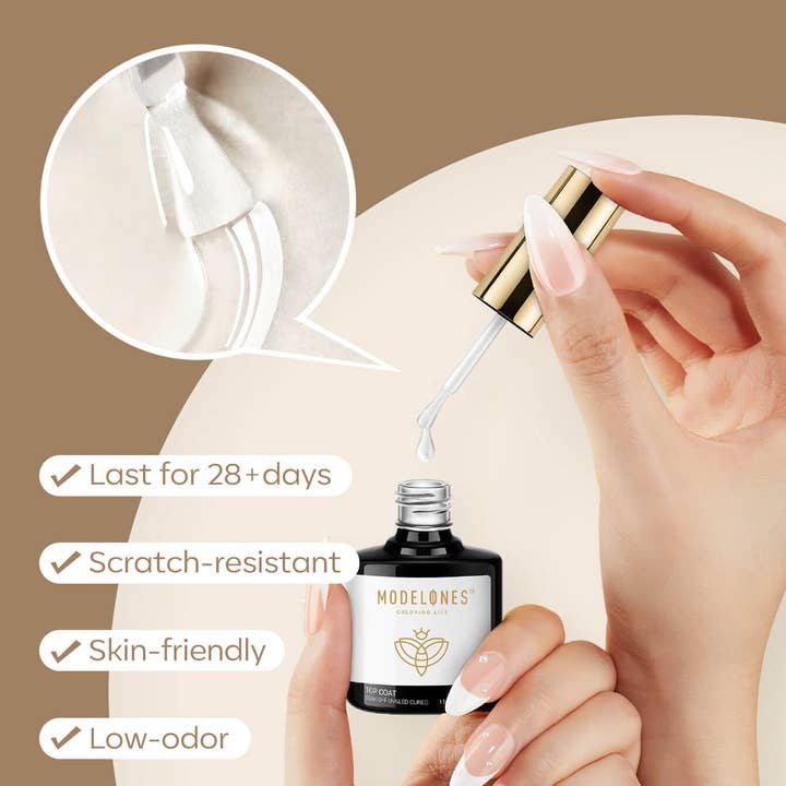 Modelones - Wholesale Nail polish - 4-In-1 Nail Glue For Tips & Nail Prep Dehydrator & Top Coat 15ml6
