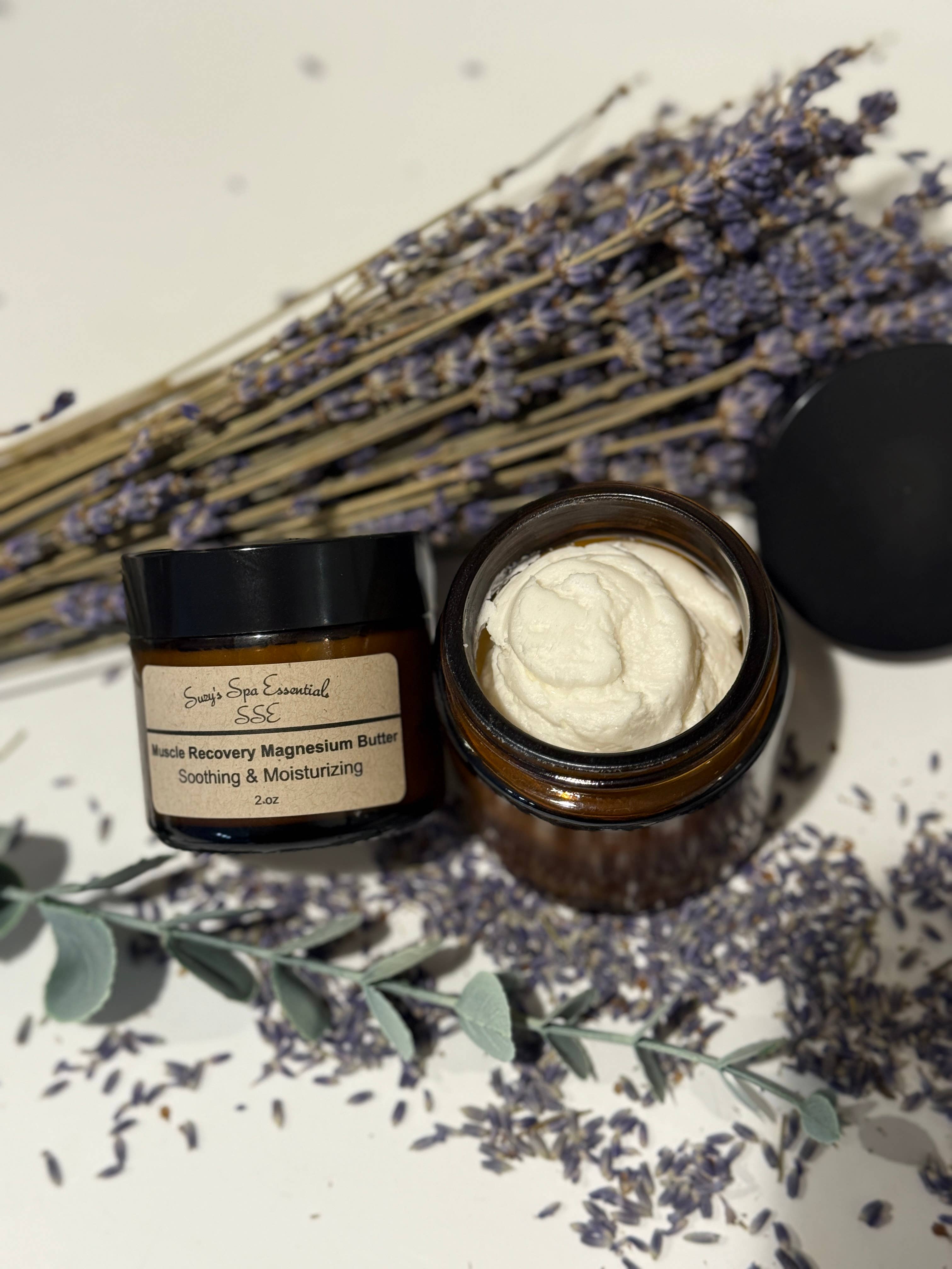 Suzy Spa Essentials - Wholesale Body Balm/Butter - Magnesium Butter- Lavender + Eucalyptus Muscle & Sleep Cream2