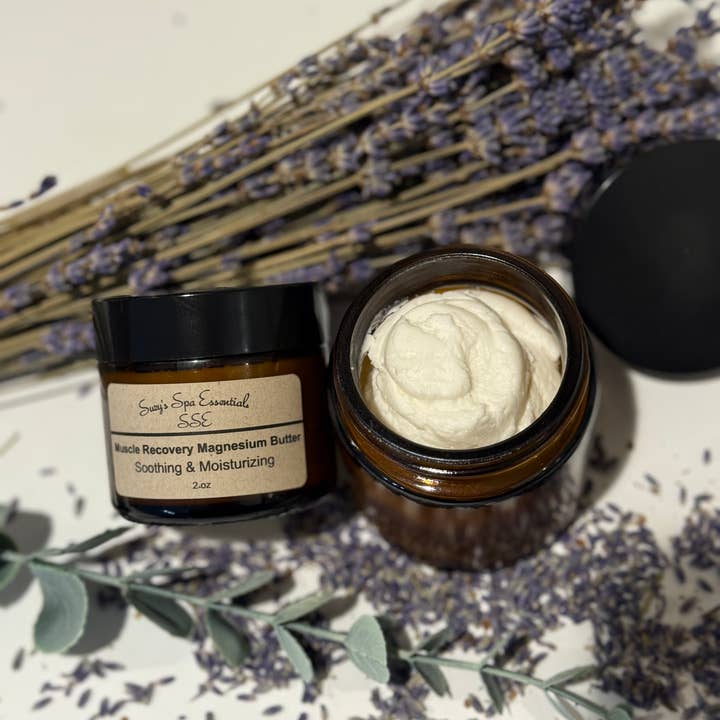 Suzy Spa Essentials - Wholesale Body Balm/Butter - Magnesium Butter- Lavender + Eucalyptus Muscle & Sleep Cream2