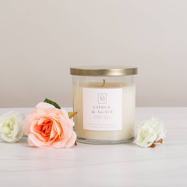 Citrus and Agave Candle for wholesale by Refreshing Moments with Sharon