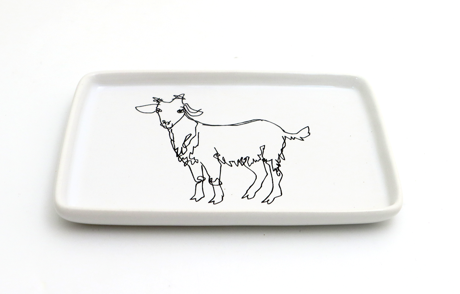 Lenny Mud - Wholesale Decorative Tray - Goat Rectangular Tray2