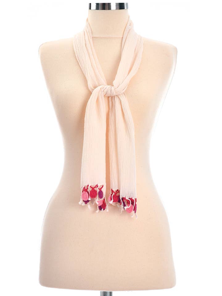 Bomuld Pink Motiv Lille Tørklæde for engroshandel hos Dosimira