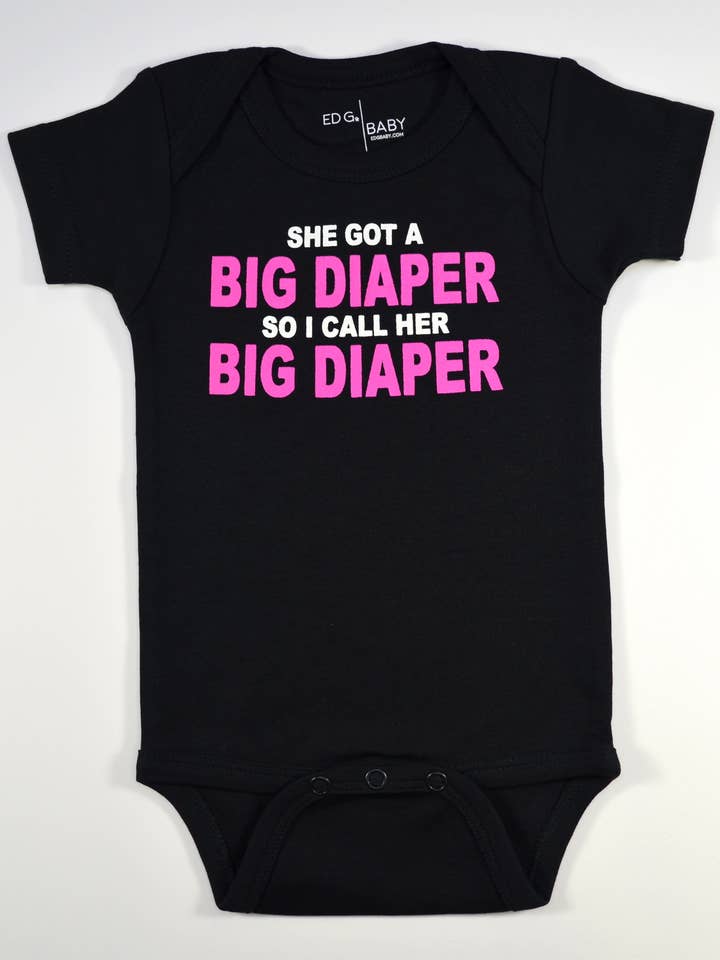 Big Diaper Bodysuit for wholesale by Ed G Baby