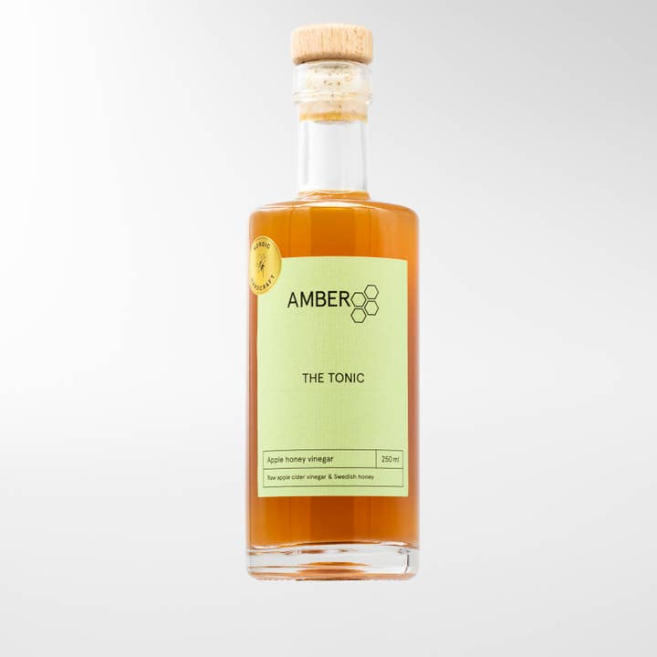 The Tonic Raw Apple Cider Honey Vinegar 250ml for wholesale by Amber Honey