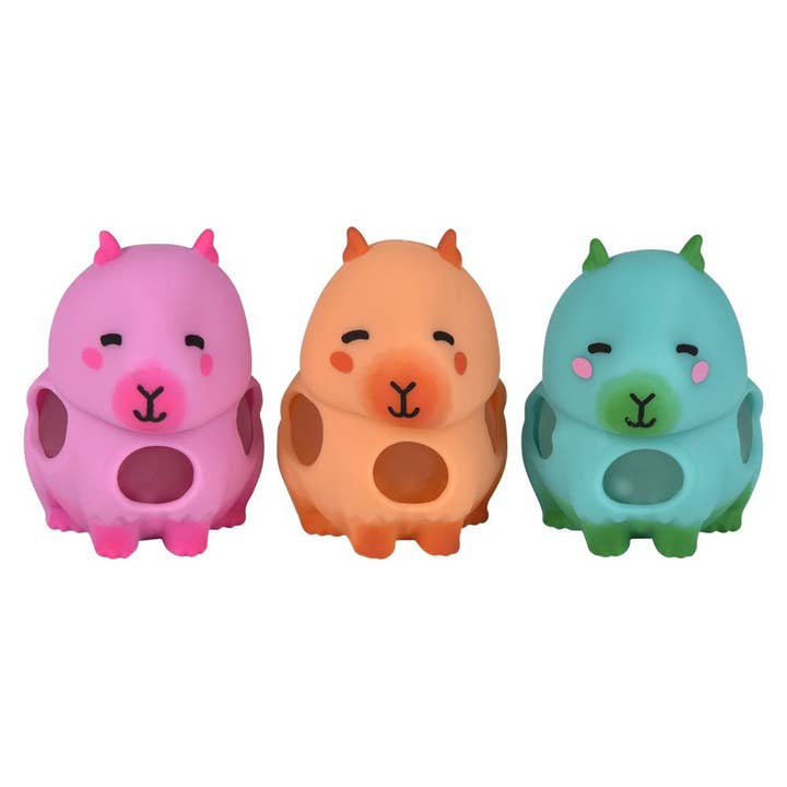 La Luna Bella - Toys - Vente Jouet classique – enfant - Boule Capybara à perles compressibles de 3,5 po-LLB Toys- LLB Toys1
